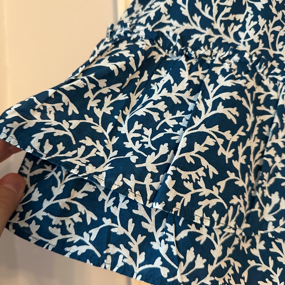 J. Crew Blue and White Bubble Mini Skirt - Picture 2 of 7